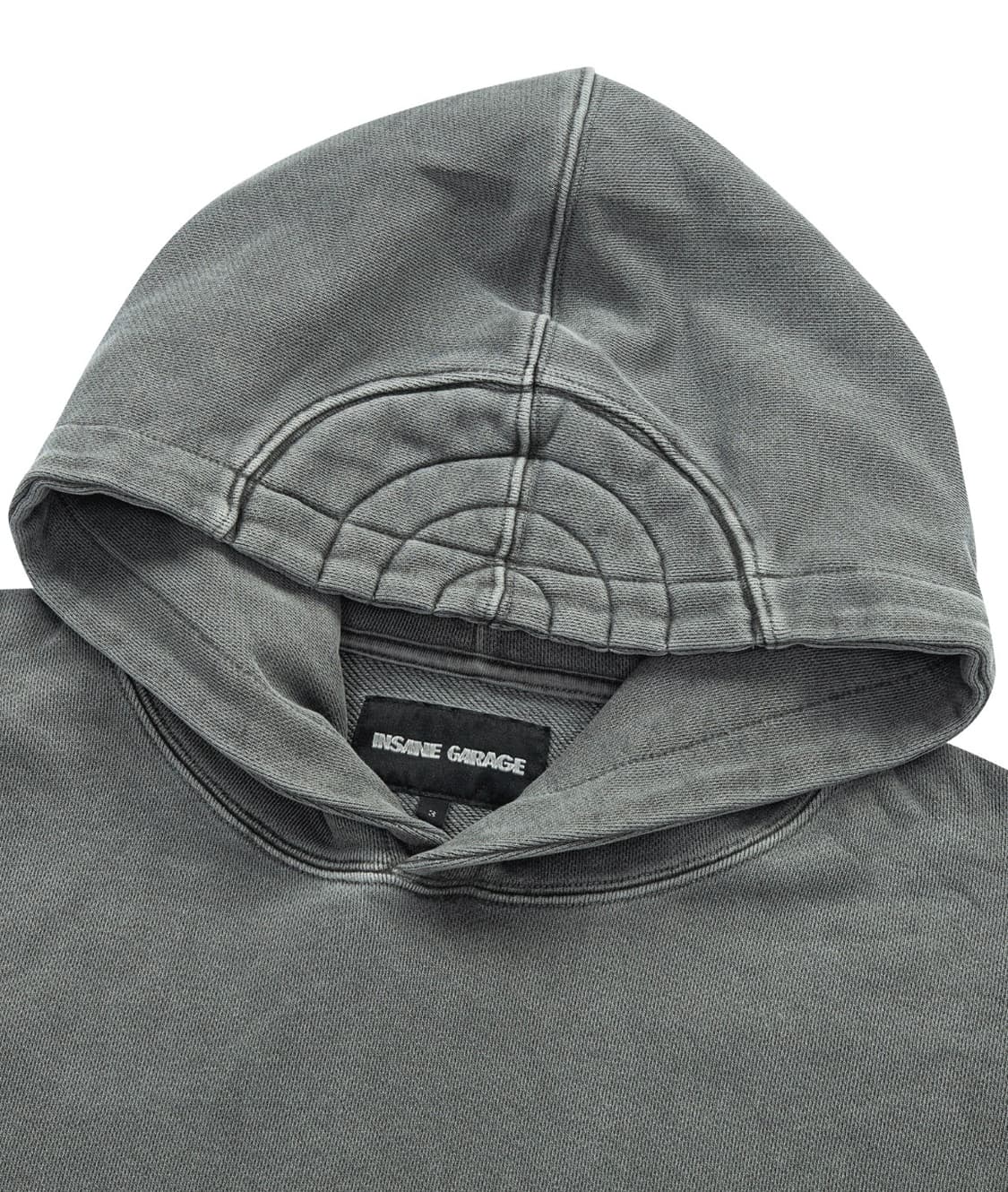 인세인개러지 패디드 숄더 후디 2 (차콜) 상품이미지2