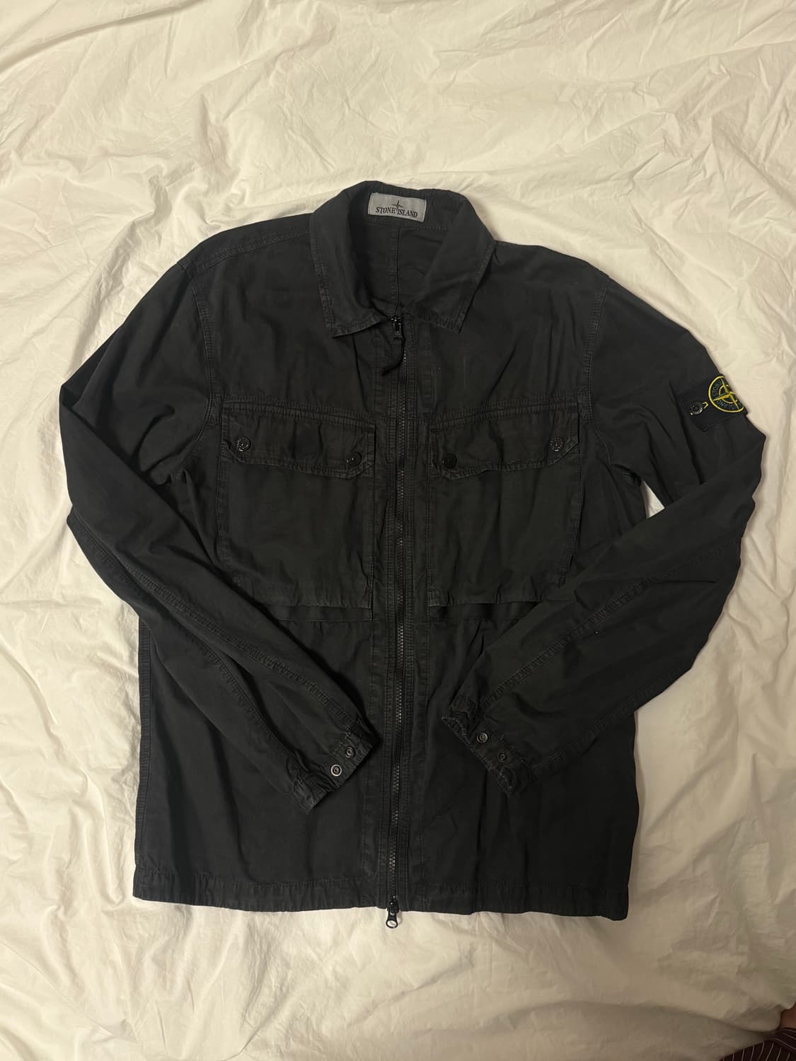 스톤아일랜드 브러쉬드 코튼 오버셔츠 L 상품이미지1