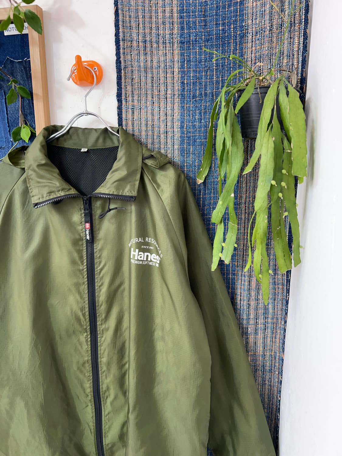 HANES  Poly Raglan Zip-Up Jacket  상품이미지3