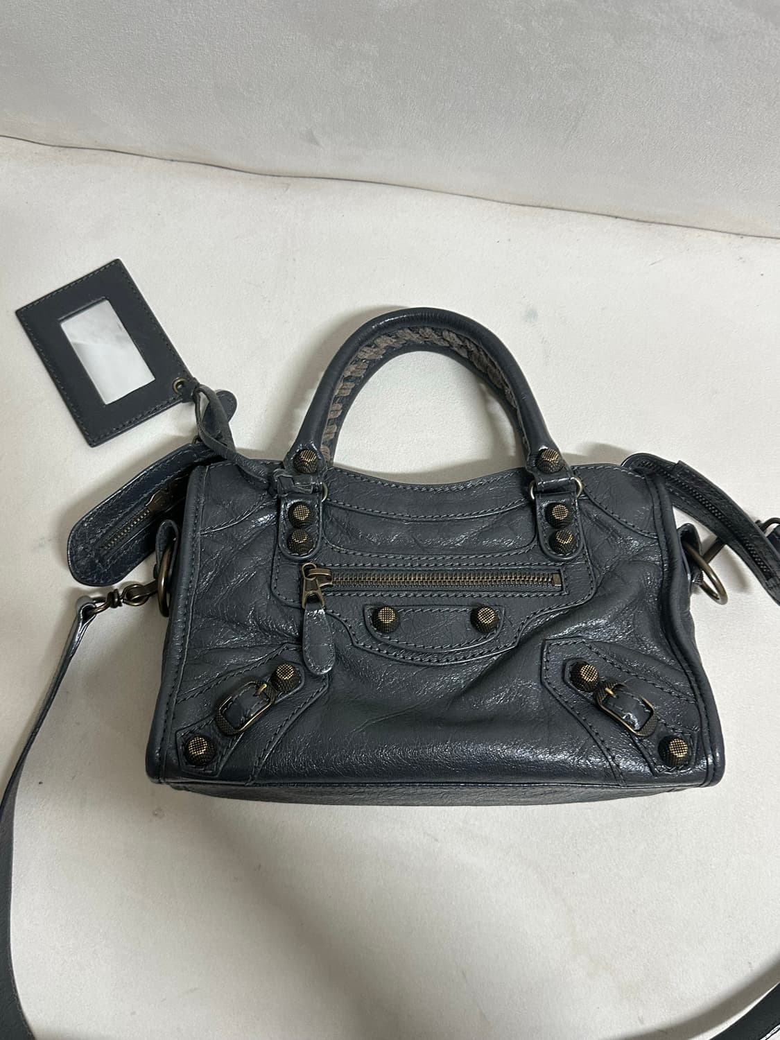 [A+ 정품] 발렌시아가 시티 모터백 미니 그레이 상품이미지9