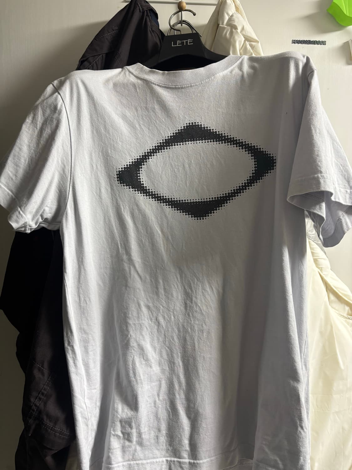 미스치프 롬버스 블러 티셔츠 라이트 블루 그레이 상품이미지2