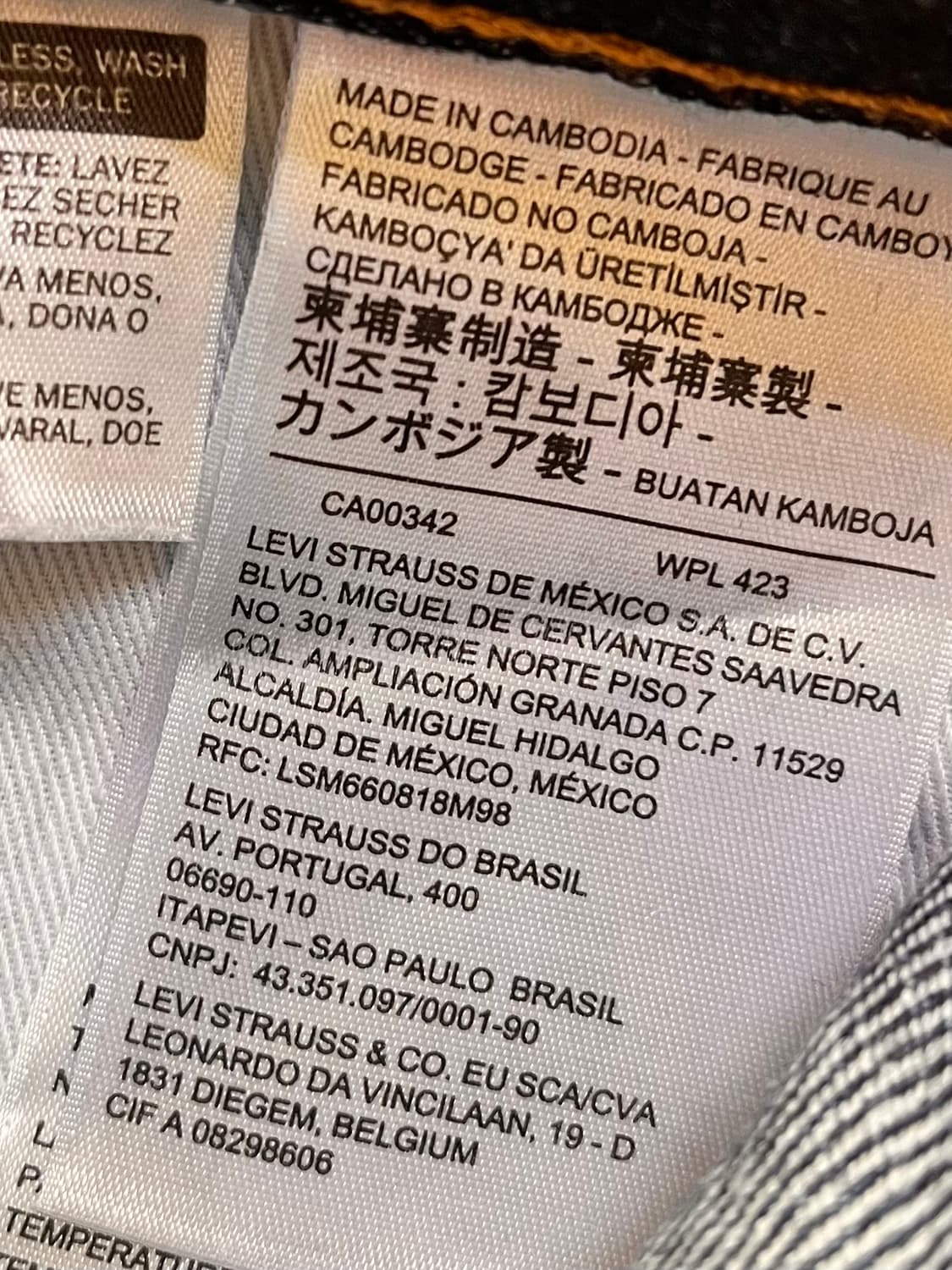 리바이스 551Z 빅E 데님팬츠 W30 L32 상품이미지5