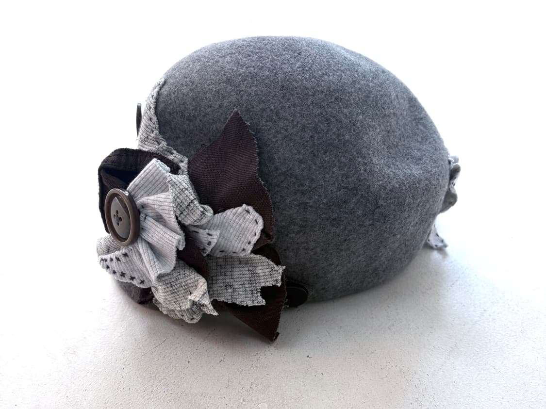 Antique patch flower napoleon riding cap 상품이미지2