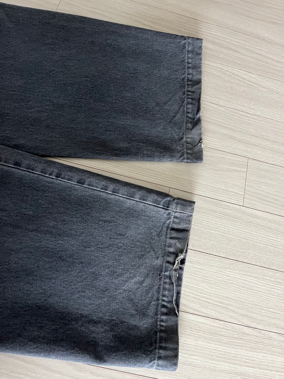 캐피탈 14온즈 데님 부기 데이 버기 블랙 상품이미지3