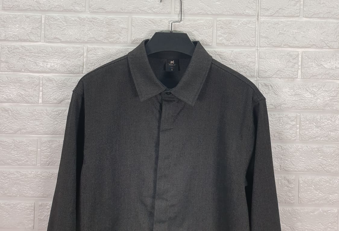 [95]밀레골프 추동 솔리드 셔츠 상품이미지3