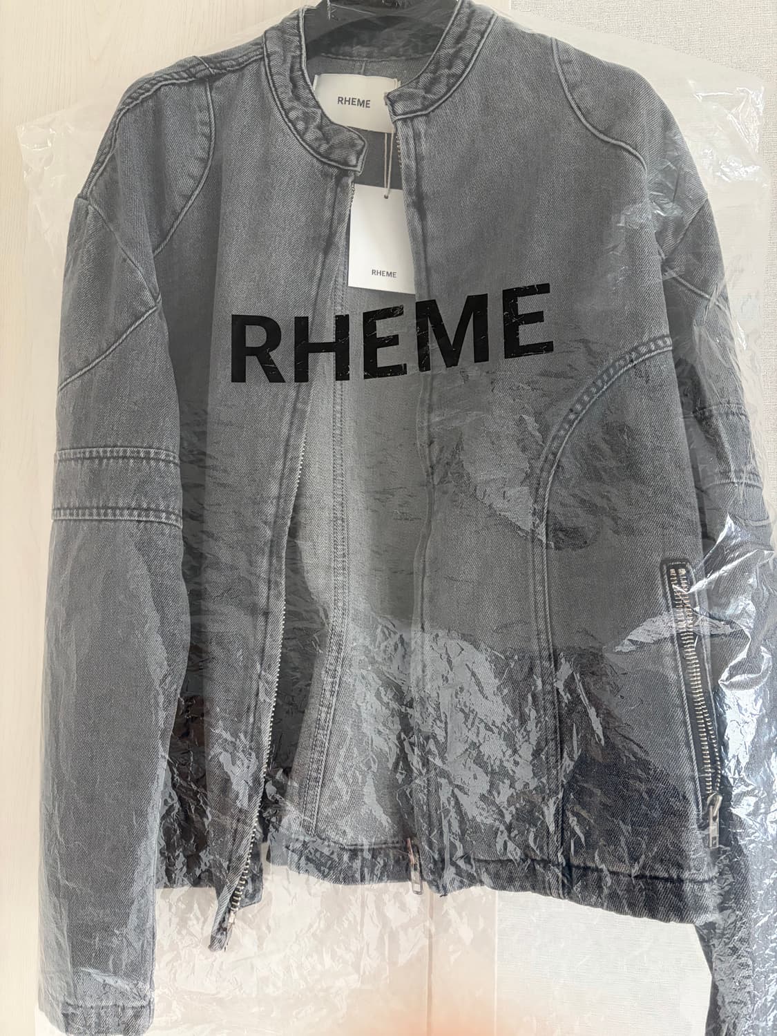 RHEME 리임 페이디드 데님 레이서 자켓 상품이미지5
