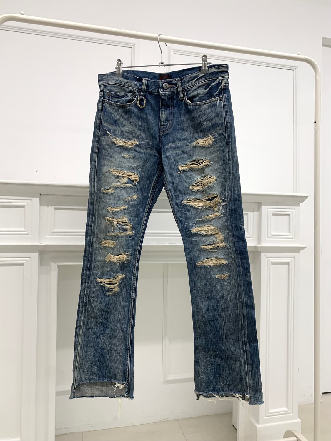 Jack Rose distressed cut denim pants   상품이미지3