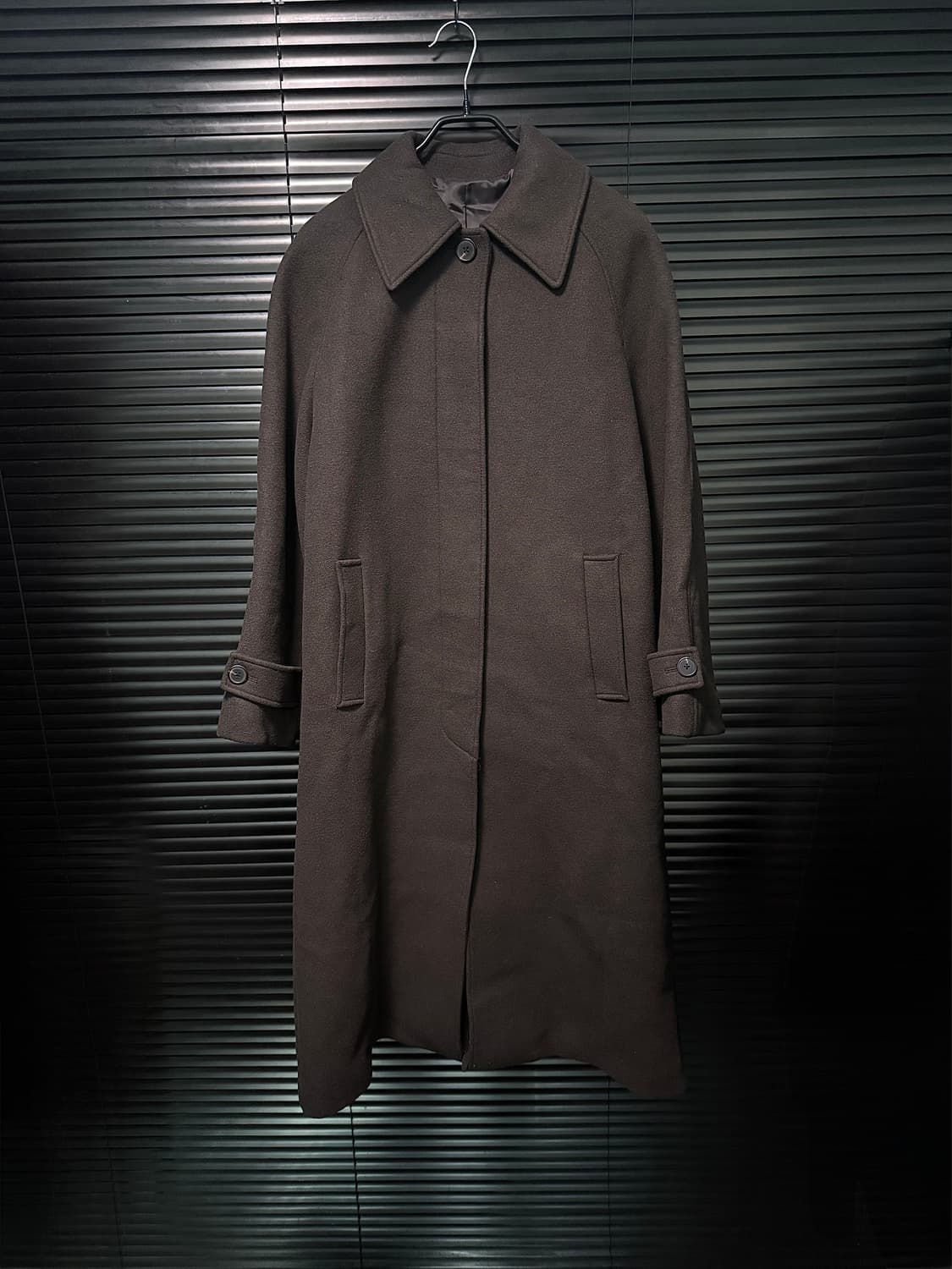 무신사 스탠다드 브라운 갈색 캐시미어 블렌드 울 모 발마칸 코트 M 95 상품이미지3