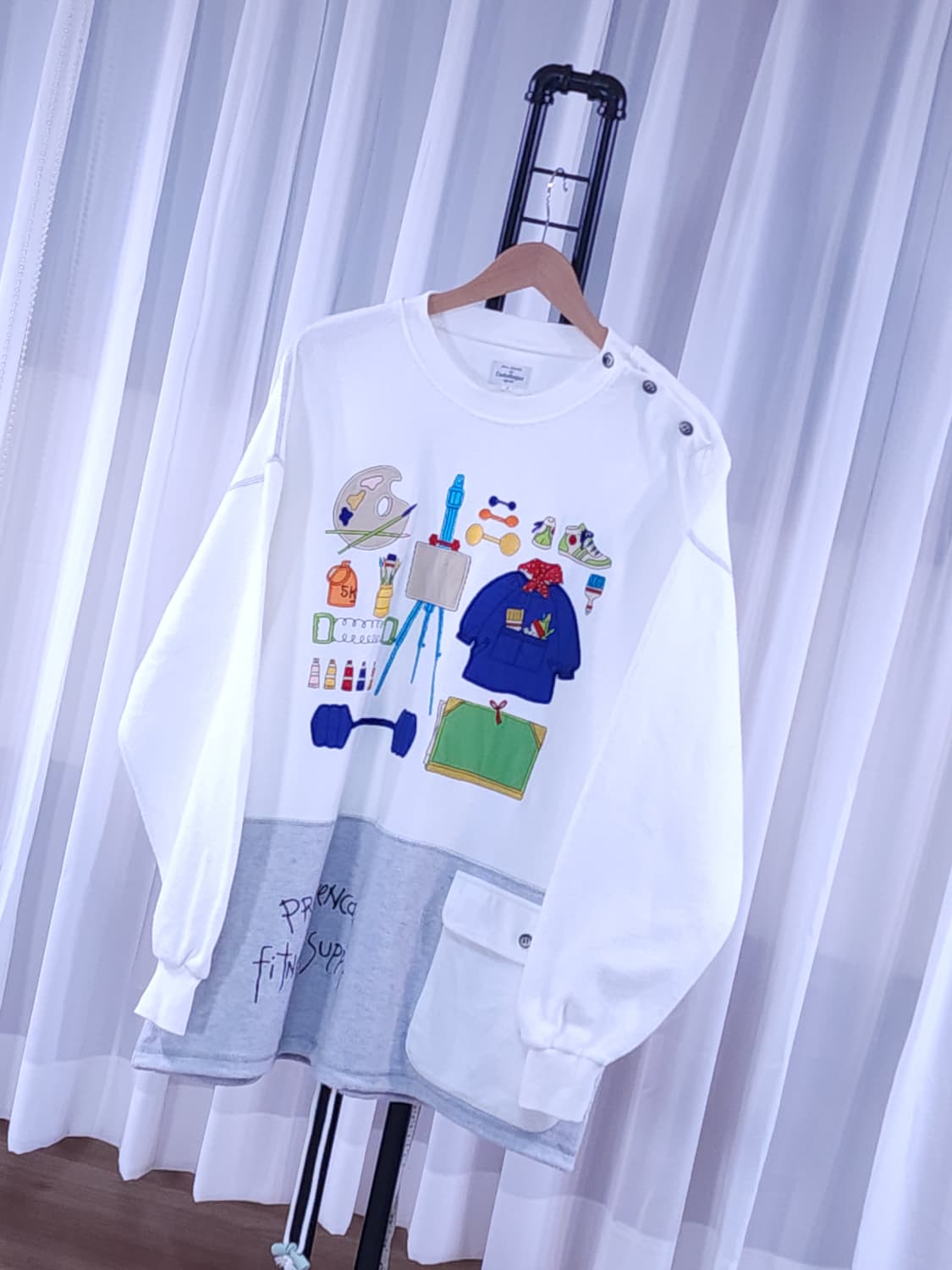 카스텔바작 화이트 테리 티셔츠 상품이미지2