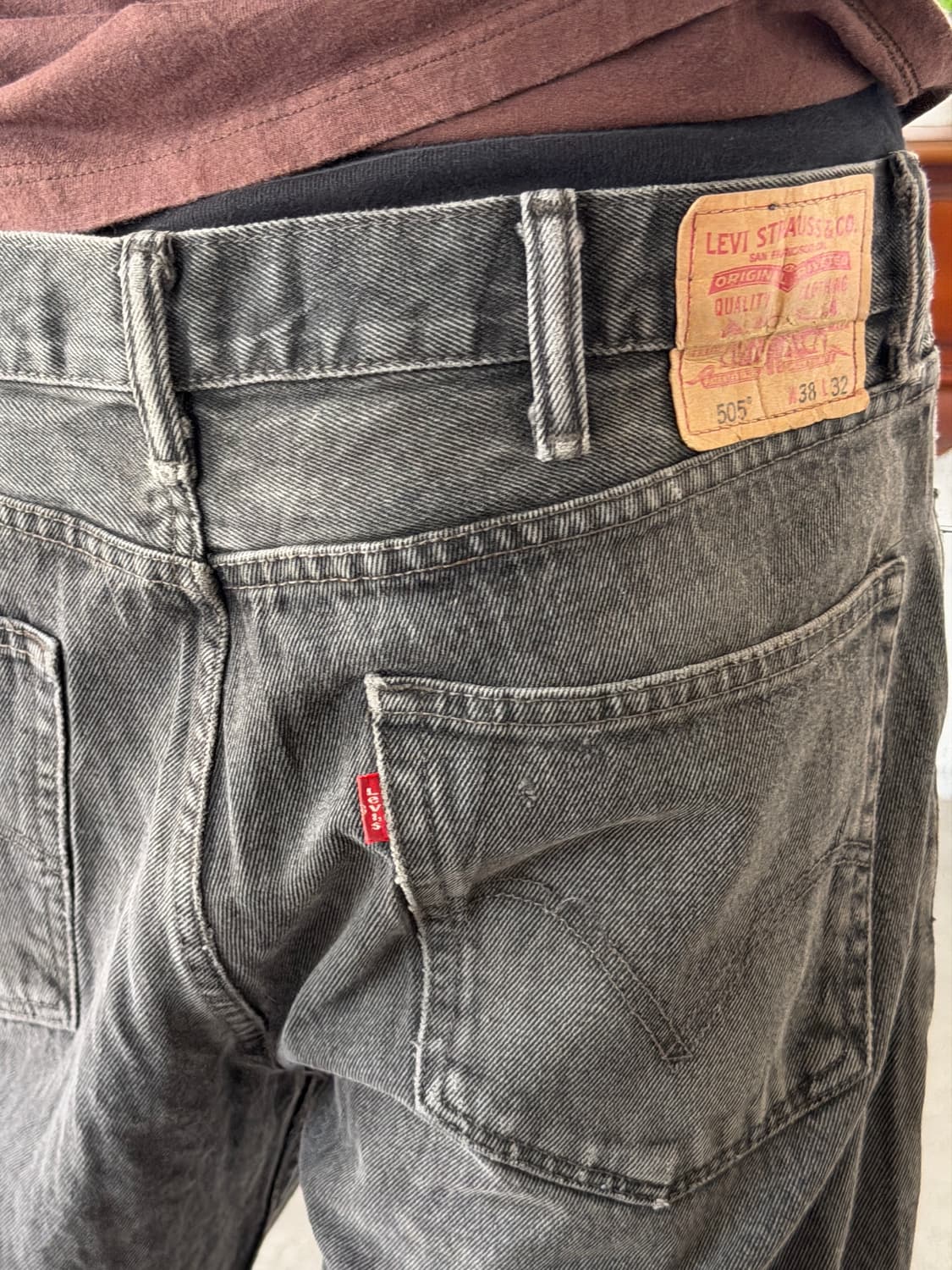 리바이스 505 레귤러 스트레이트 블랙 상품이미지8