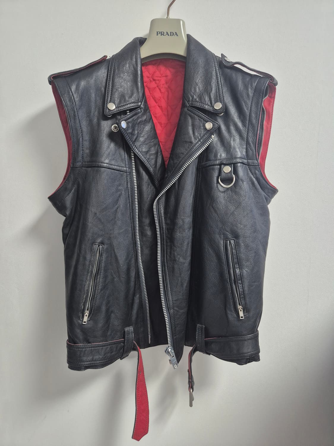 일본 빈티지 소가죽 라이더 자켓(팔 어깨 분리되는 라이더자켓) 상품이미지4