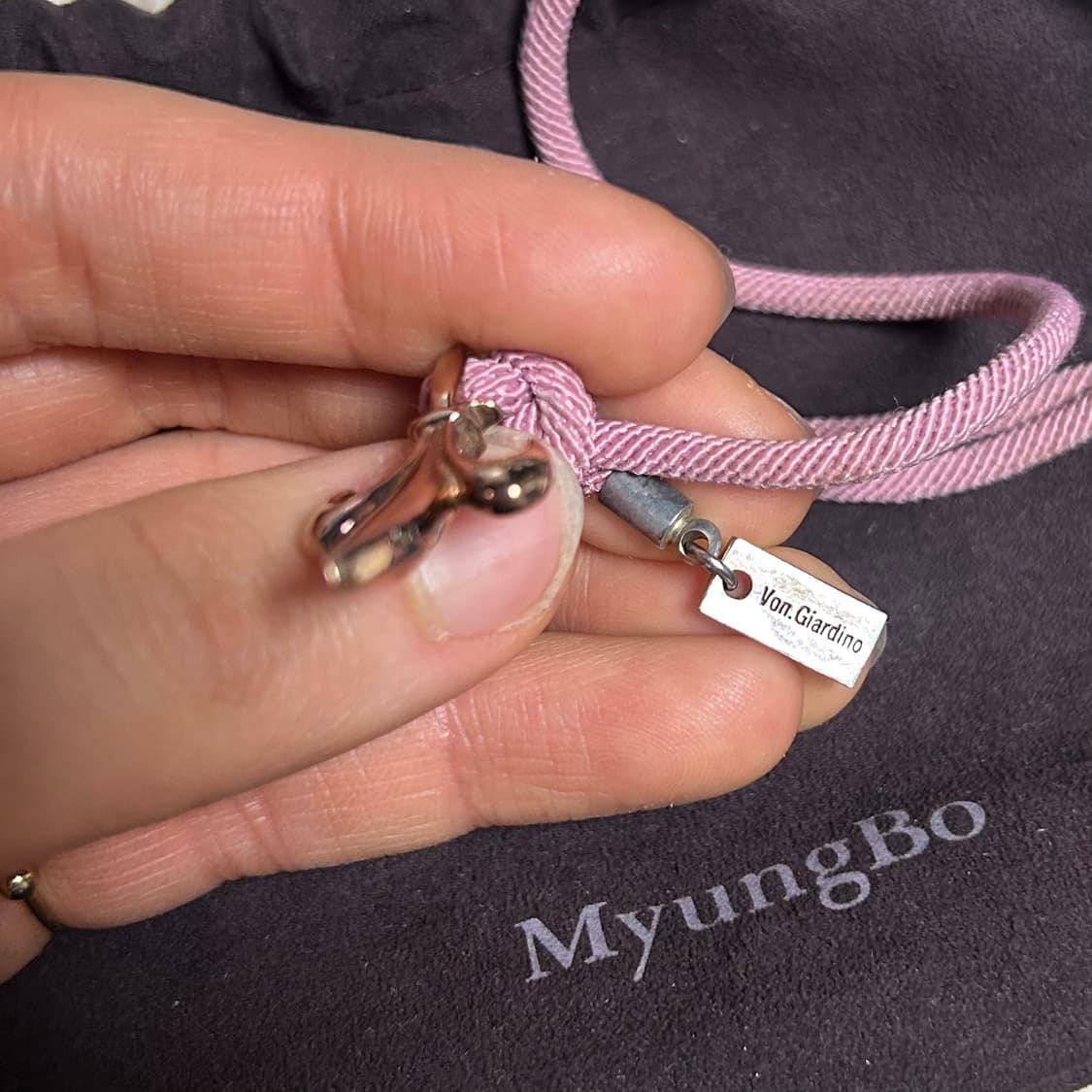 본쟈르디노  지오반니 스트링 더스키 핑크 팔찌 상품이미지3