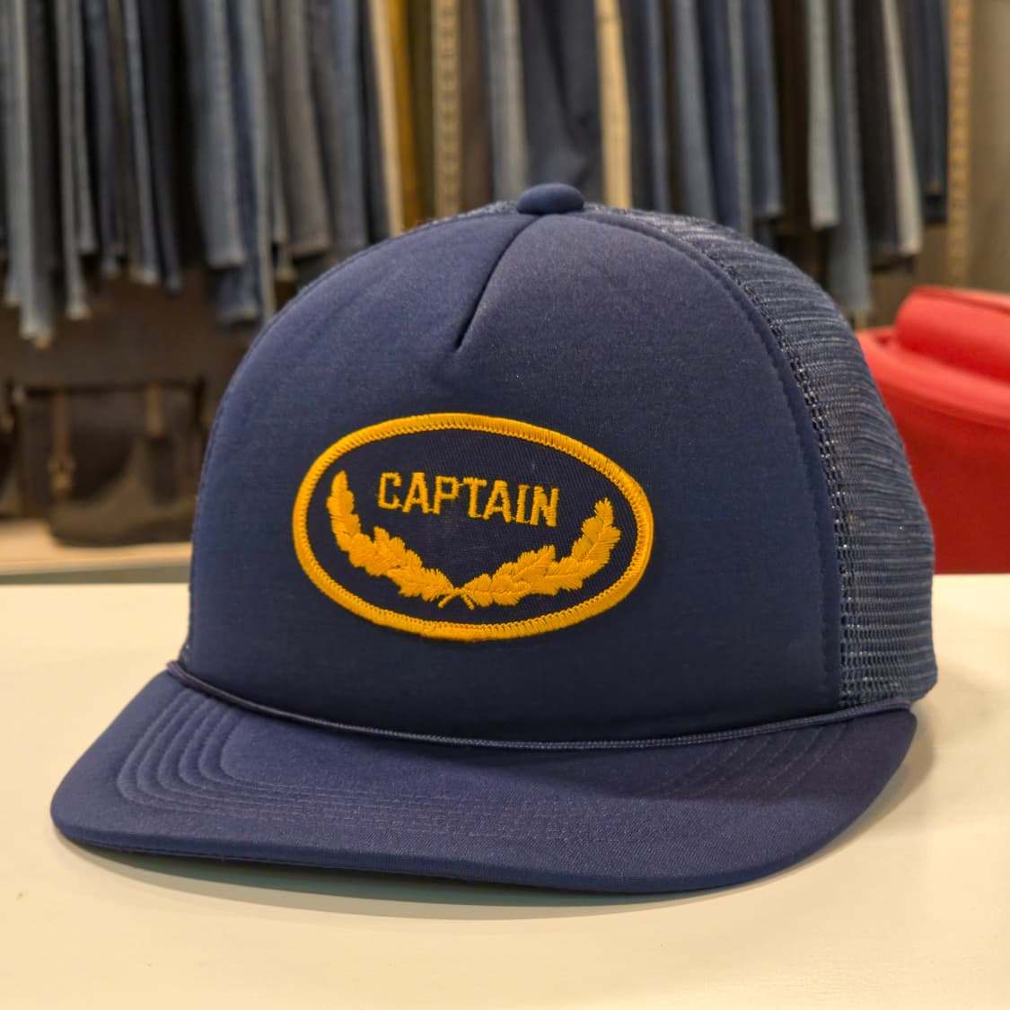 90's Vintage Captain 트러커캡 모자 상품이미지2
