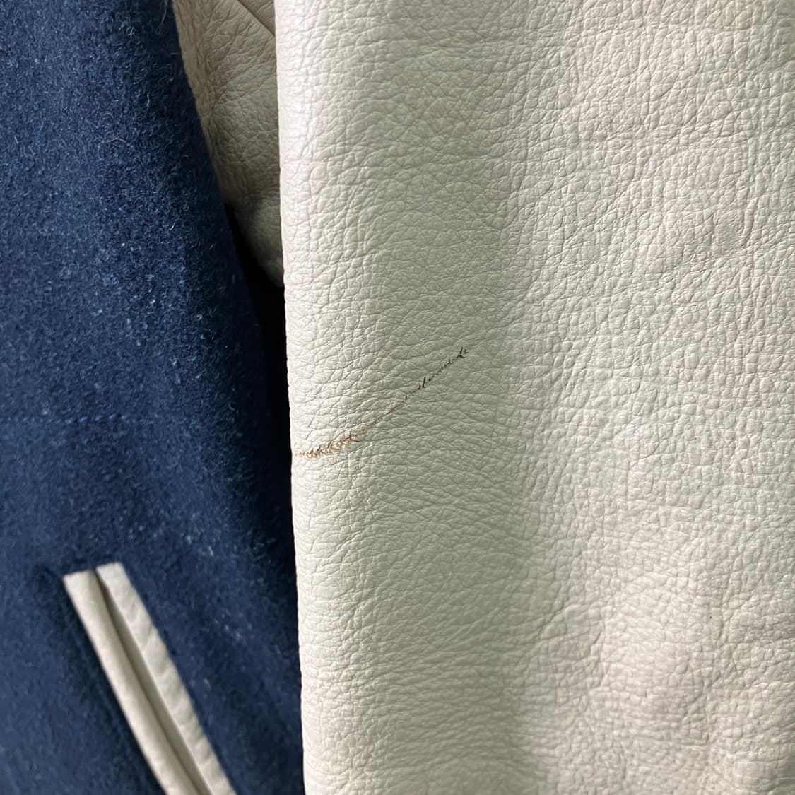 Beams 빔즈 레더패치 바시티 자켓 M 상품이미지8