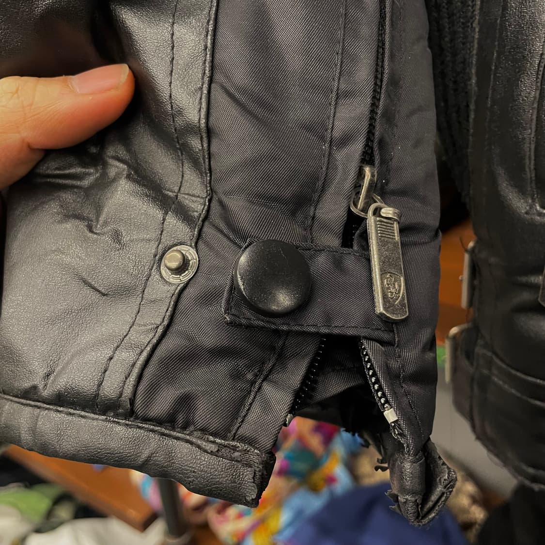 페라리 보다폰 F1 레더 패치 레이싱 자켓 바이커 자켓 상품이미지7