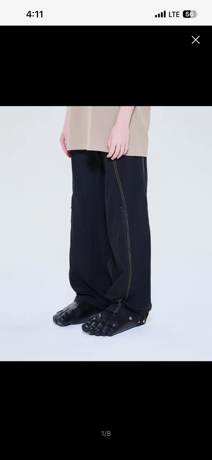 [M] 더콜디스트모먼트 크로스 지퍼팬츠 상품이미지1