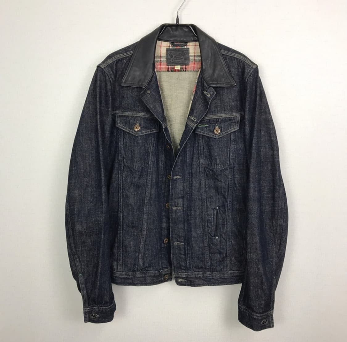 디젤 가죽 데님 트러커 자켓 남성XL 상품이미지2