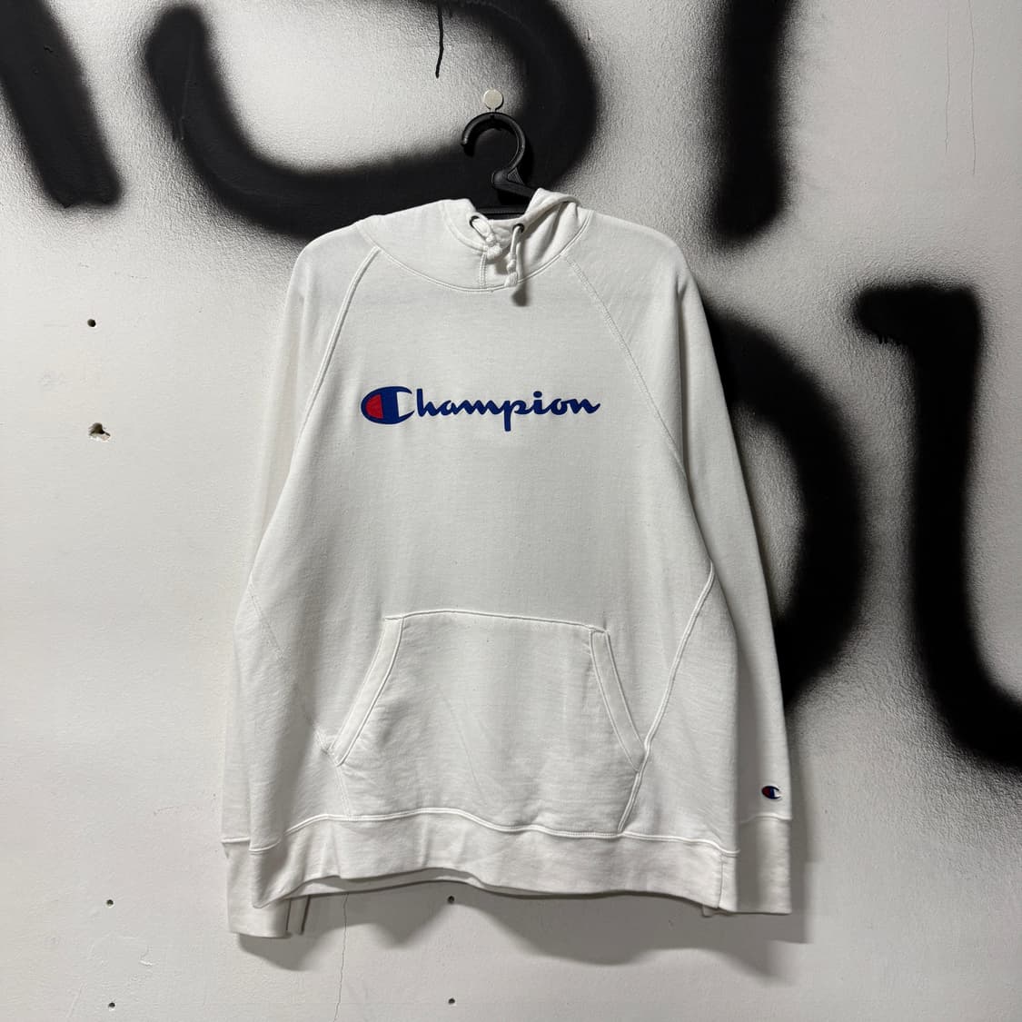 챔피온 빅사이즈 로고 프린팅 하이넥 긴팔 후드 티셔츠 상품이미지1