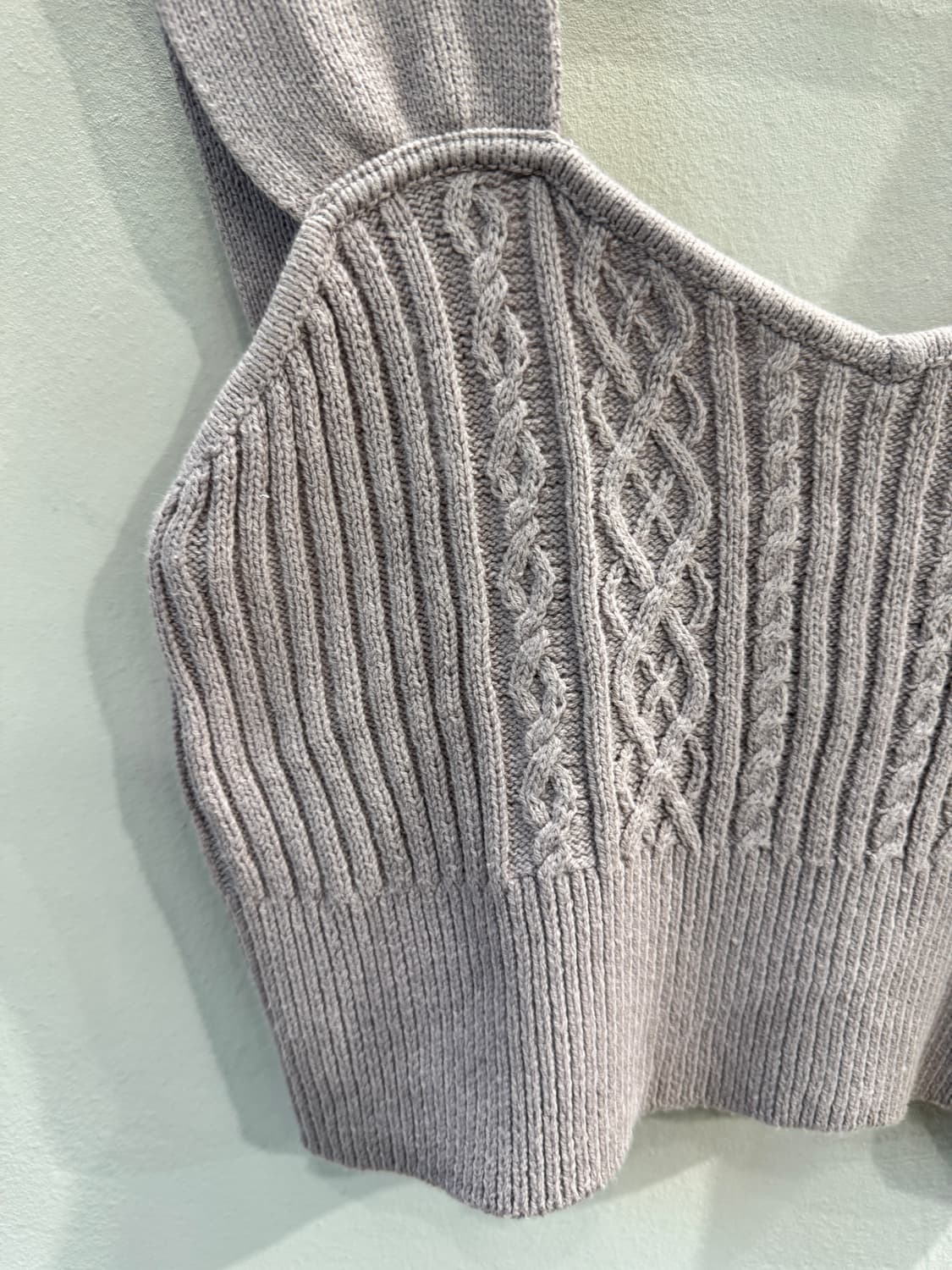 japan vintage 새상품 니트 뷔스티에 상품이미지3