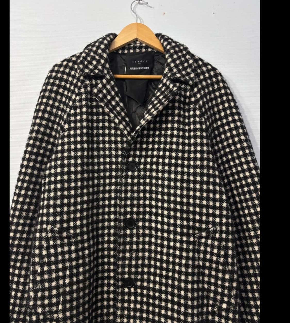 산드로 Sandro 모리세이 체크 코트 105 상품이미지3