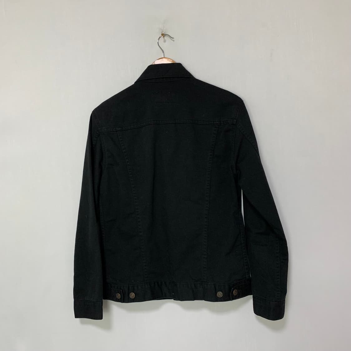 리바이스 블랙 데님 자켓 생지 빈티지 M 상품이미지4