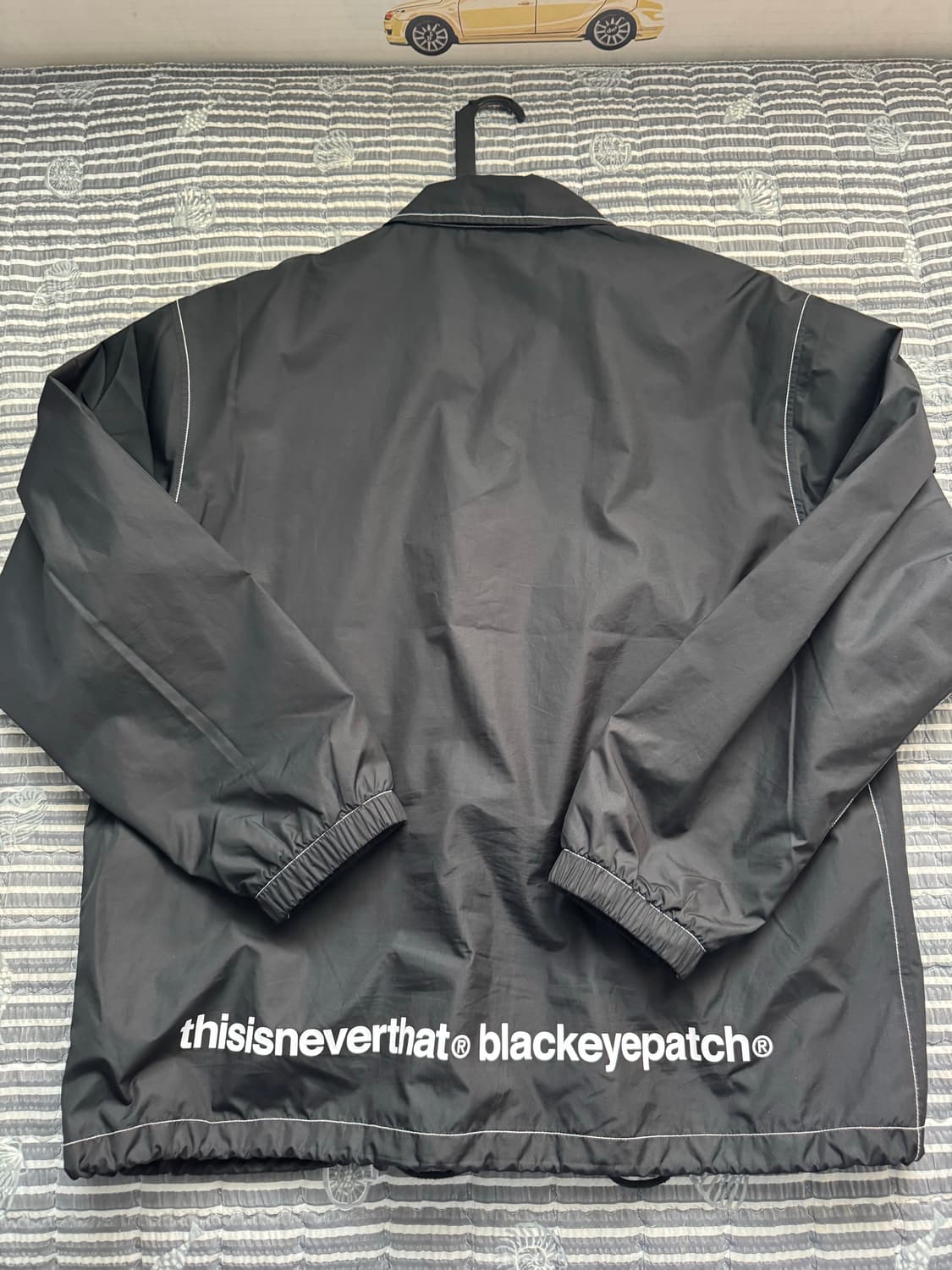 디네댓x 블랙아이패치 콜라보 Coach Jacket Black 상품이미지3