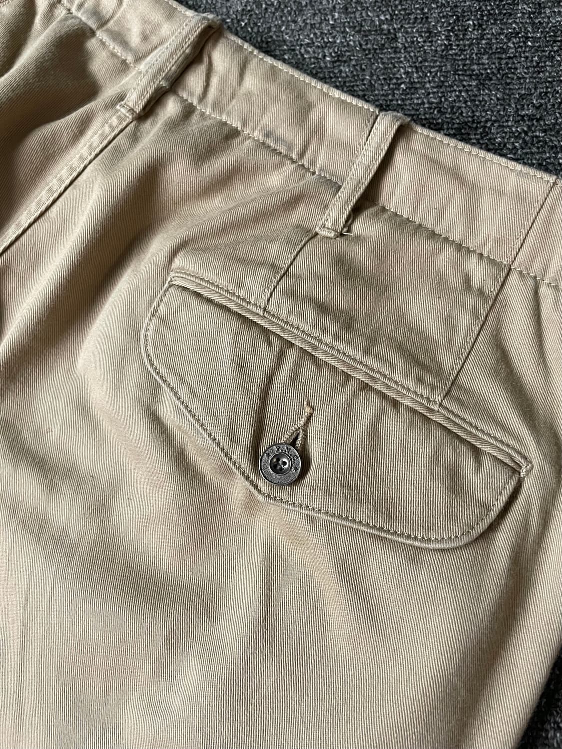 피그벨 401 오피서트라우저 와이드 치노 카키 2사이즈  상품이미지9