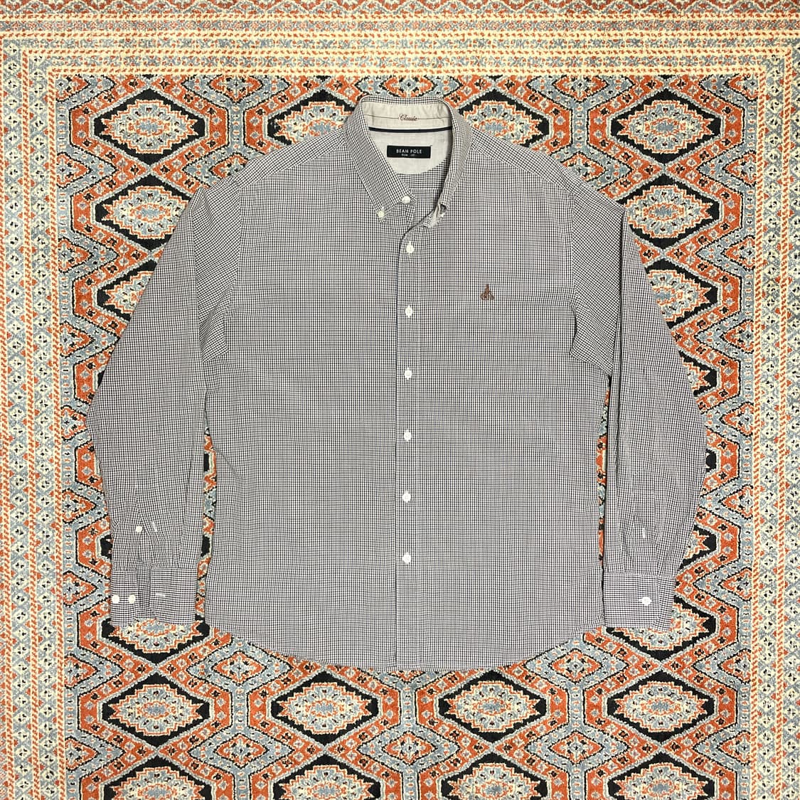 빈폴 브라운 체크 긴팔셔츠 남성105 상품이미지1