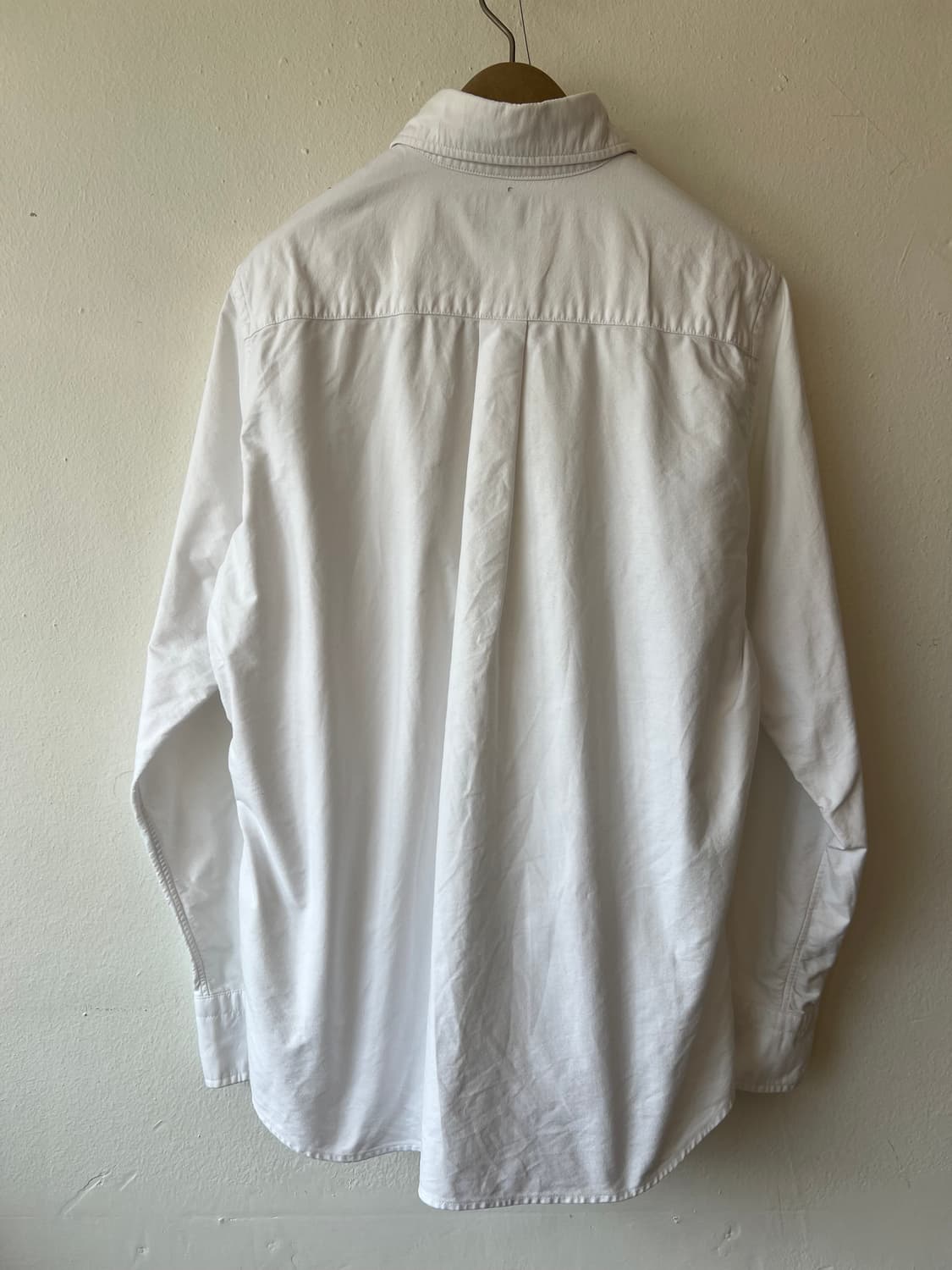 베이프 남여공용 화이트 코튼긴팔셔츠 상품이미지3