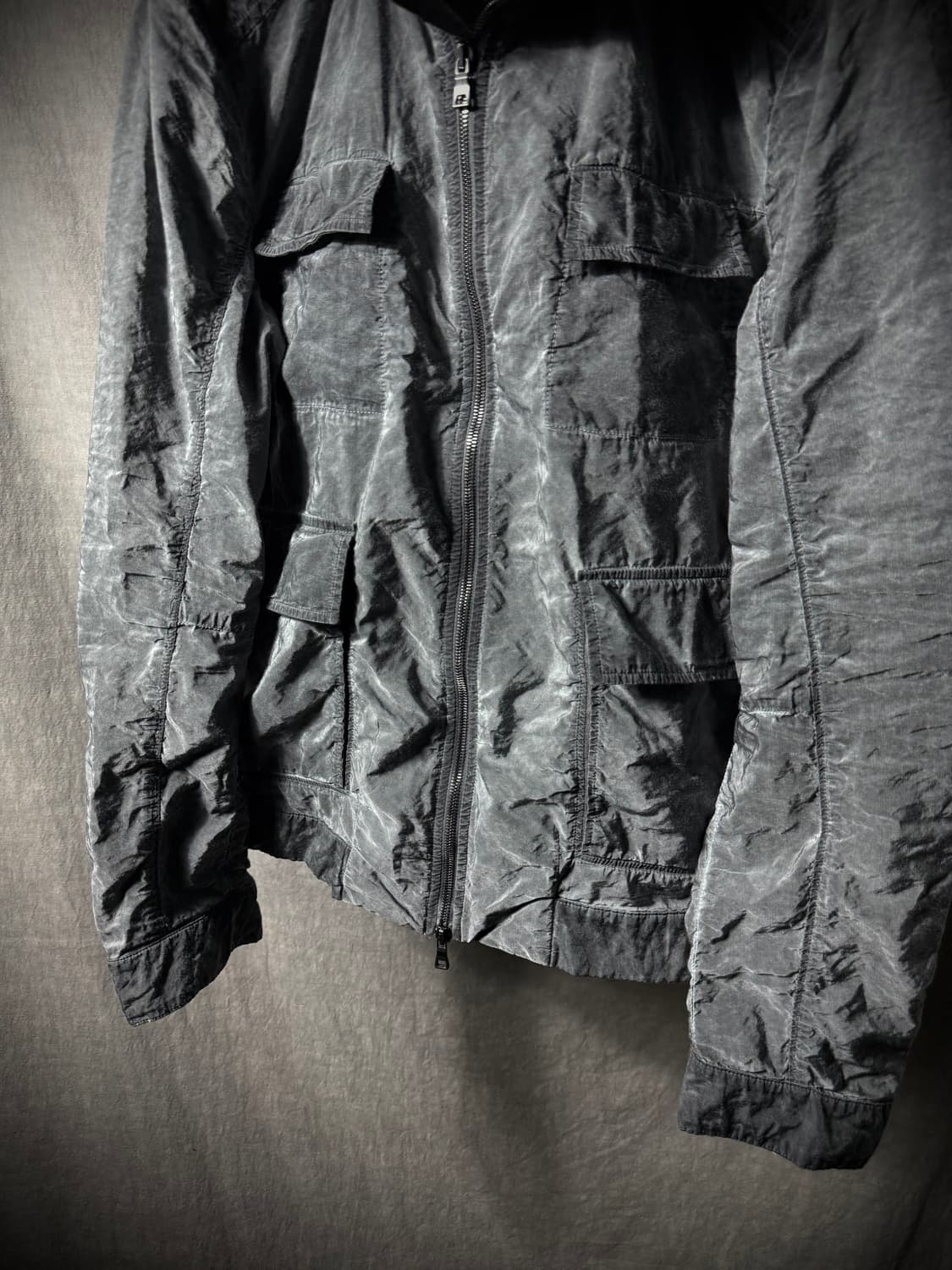 Transit Uomo Crinkled Nylon Wind Jacket  상품이미지4