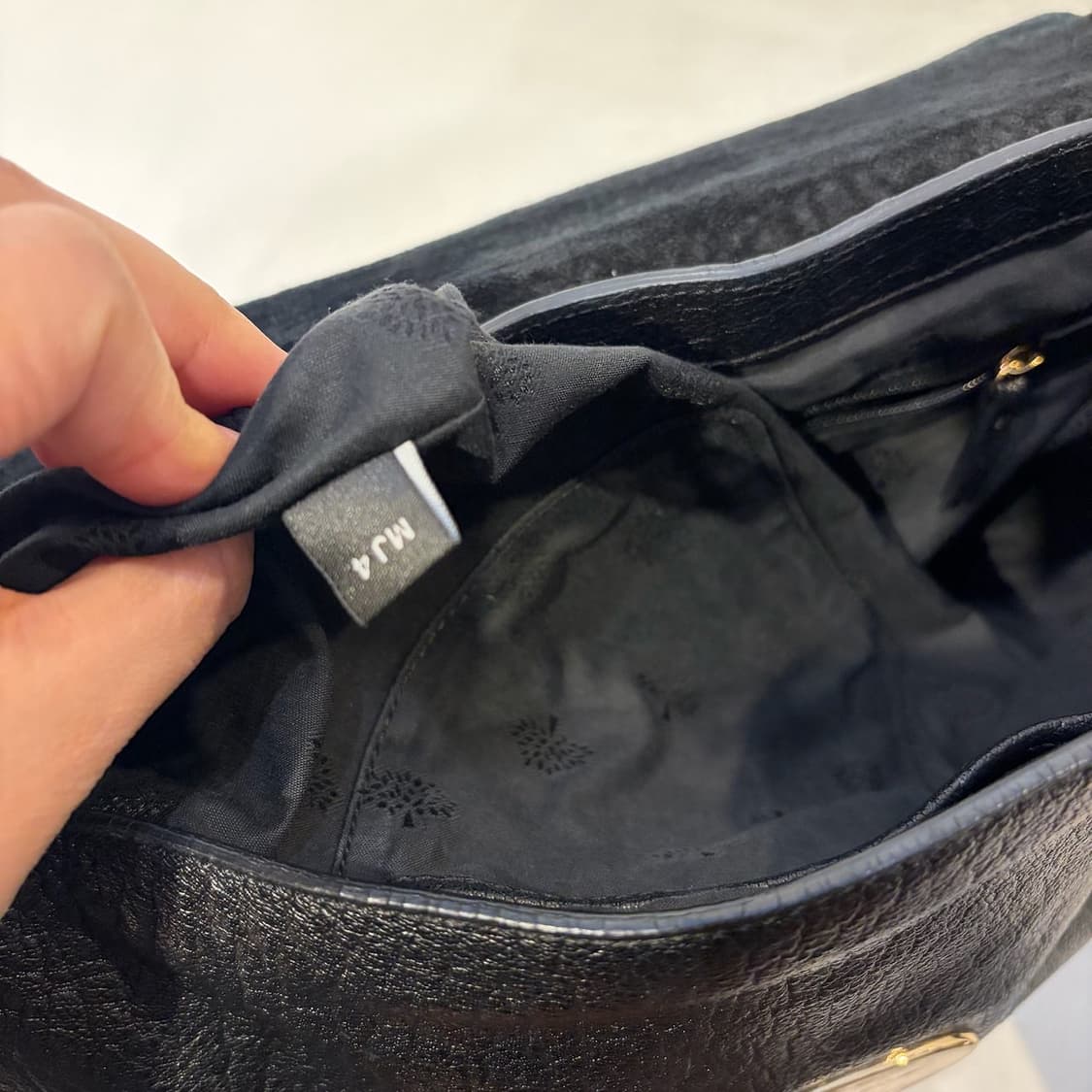 멀버리 락스몰 블랙 레더 크로스백 가방 상품이미지8