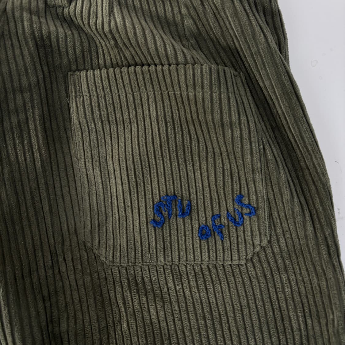 STU 21fw 엠브로이더드 코듀로이 팬츠 상품이미지4