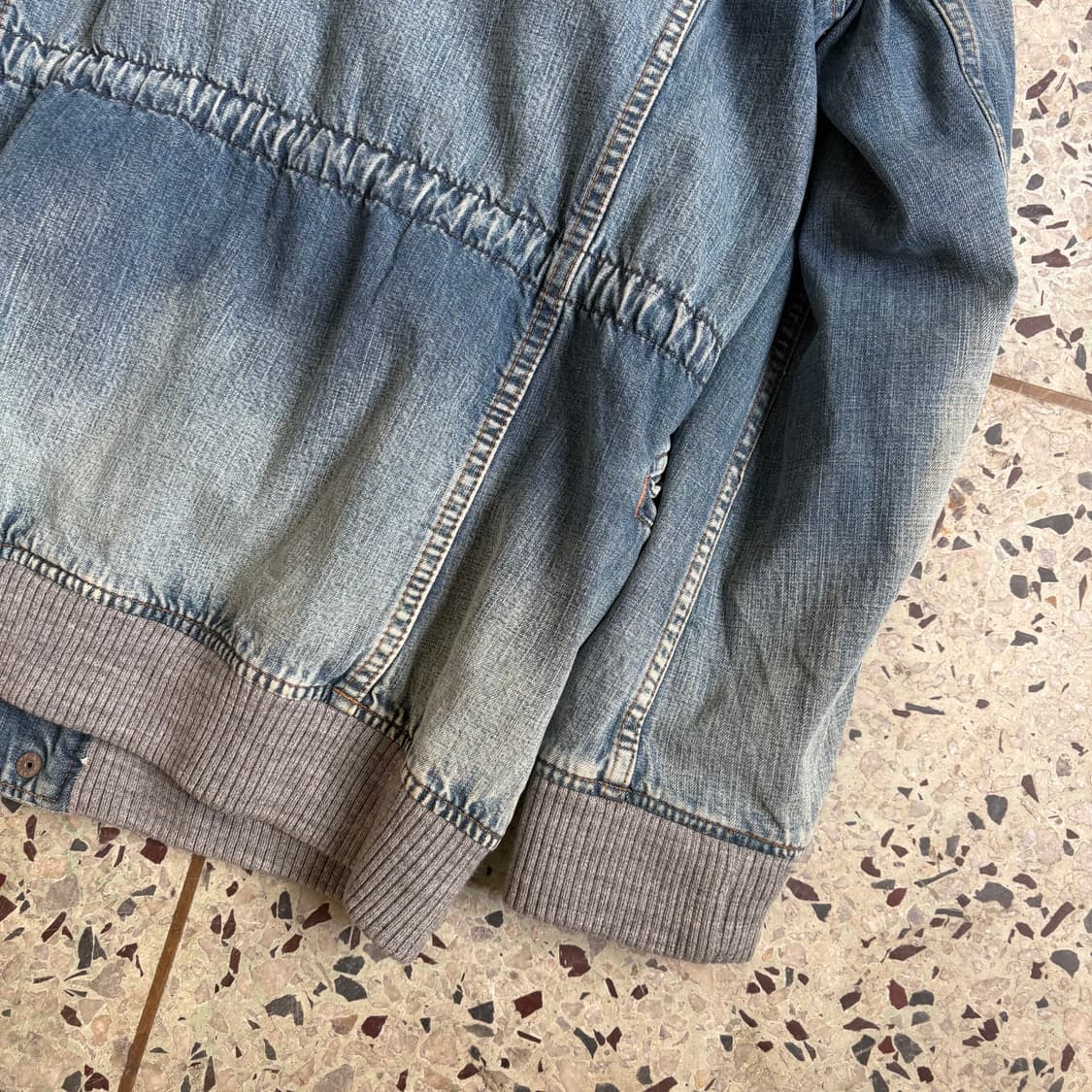 빈티지 페이딩 & 워싱 데님 필드 자켓 상품이미지6