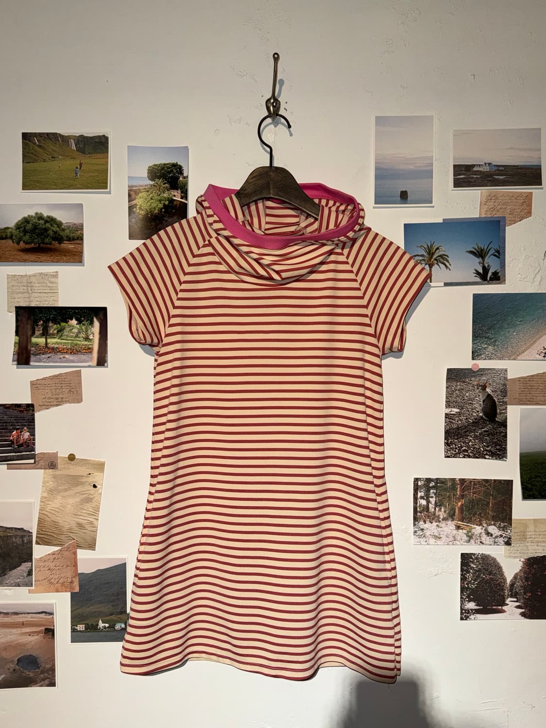 adidas 스트라이프 후드 티셔츠 상품이미지1