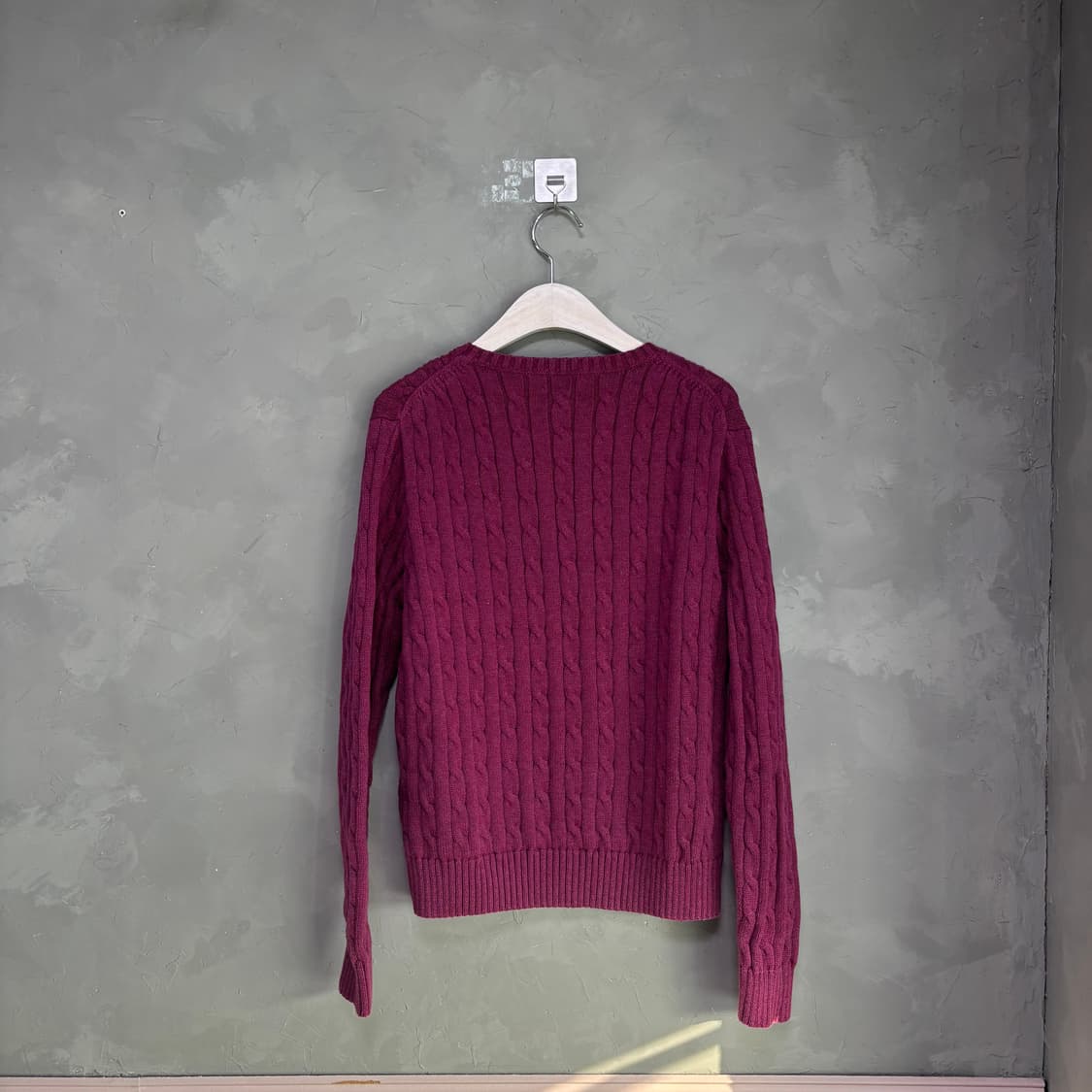 폴로 랄프로렌 꽈배기 니트 퍼플 상품이미지4