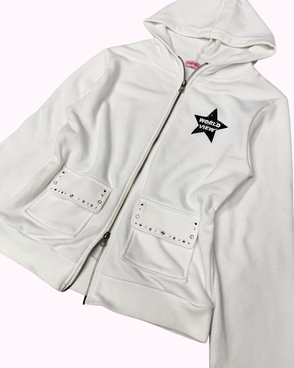 cubic pocket printing hood zip-up 상품이미지4