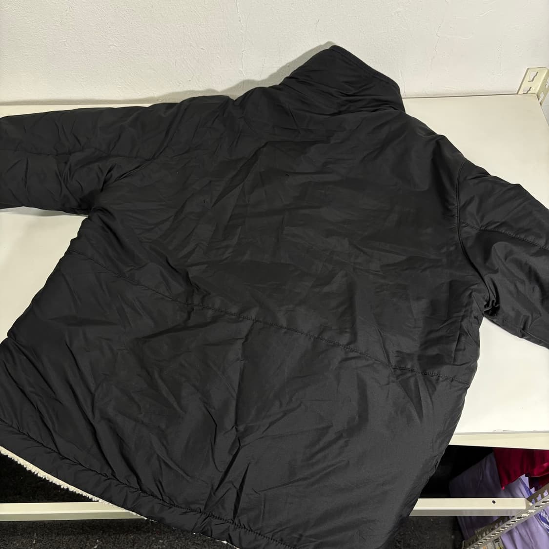 L 커버낫 아이보리 리버시블 뽀글이 후리스 자켓 상품이미지4