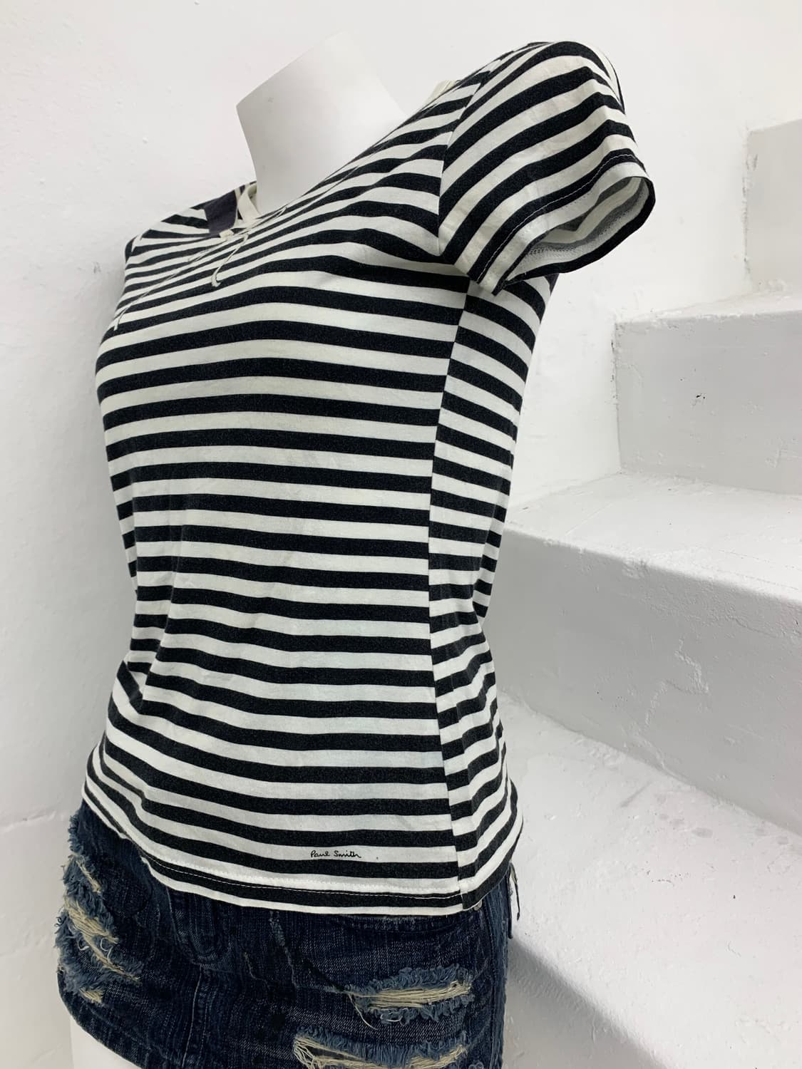 Paul Smith ribbon detail stripe t-shirt  상품이미지3