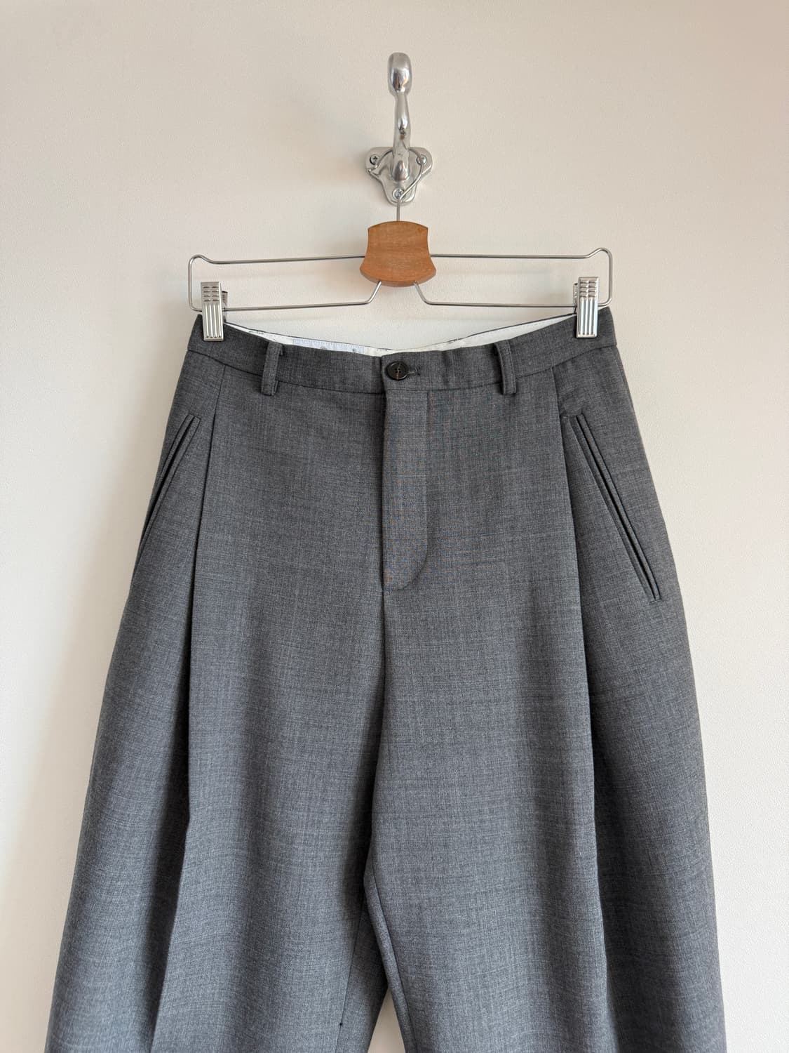 파사드패턴(FACADE PATTERN) 턱 와일드 슬렉스(울블렌드 마크) 상품이미지2