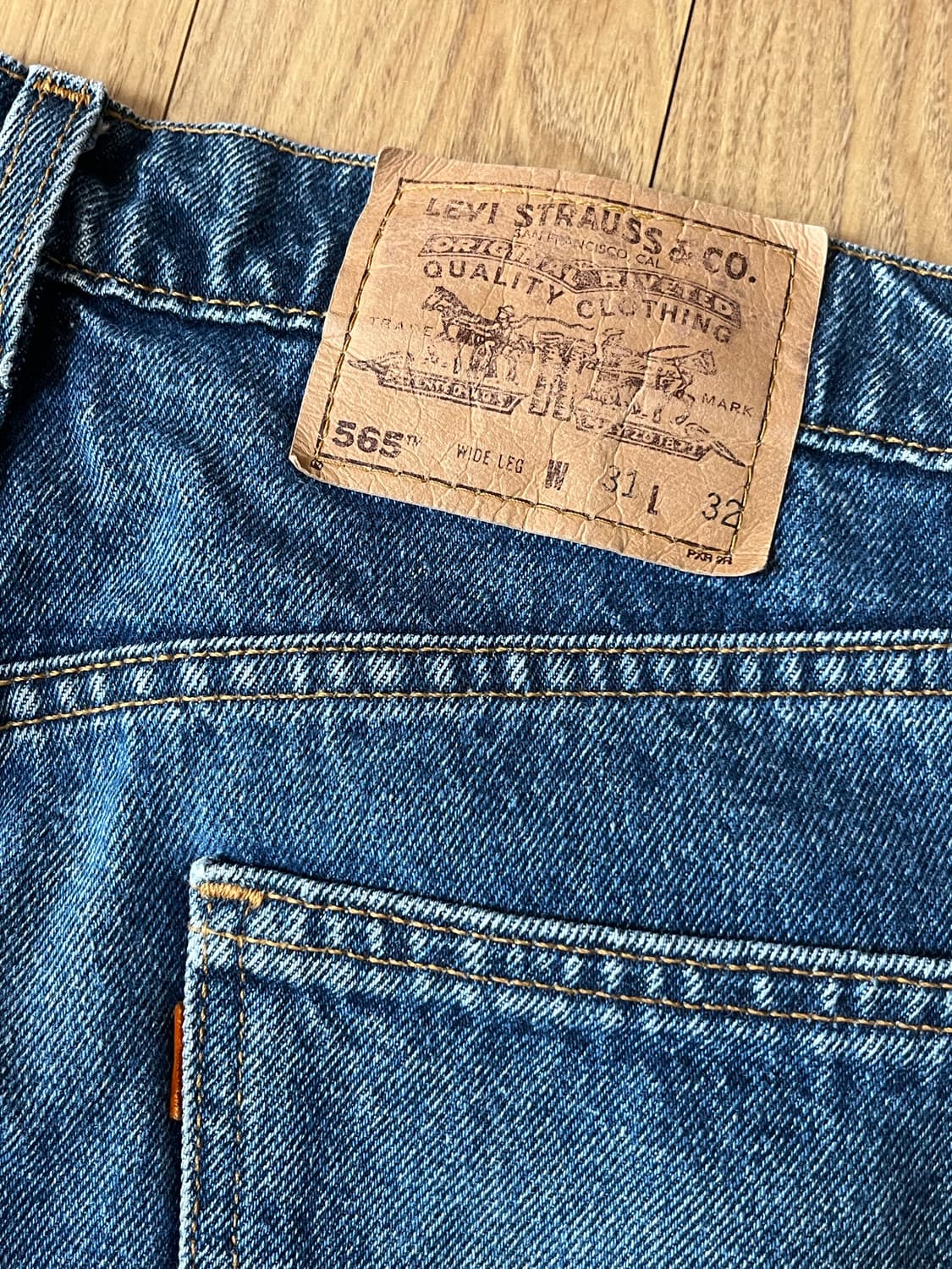 90s USA 리바이스 565 루즈 핏 와이드렉 진 [31] 상품이미지7