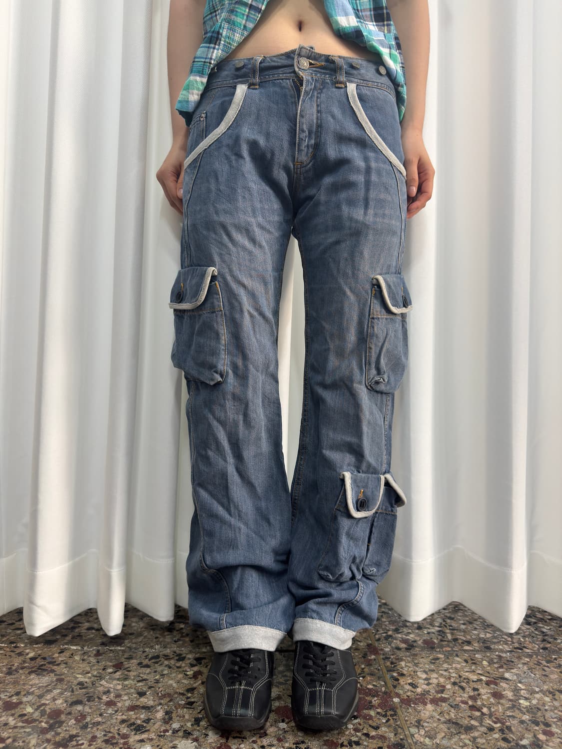 ira hiti denim cargo pants 상품이미지2