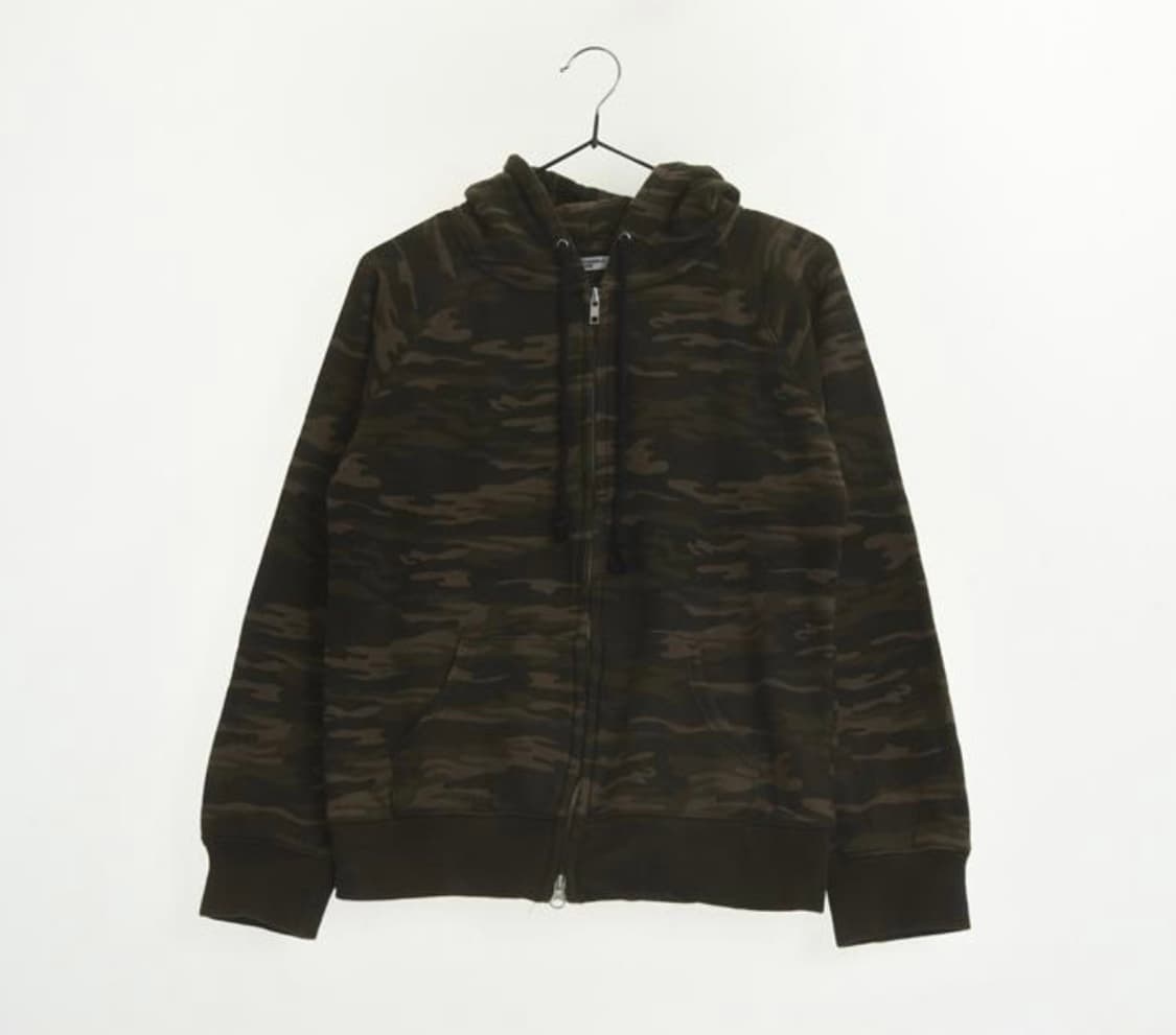 브라운 카모 후드집업 상품이미지1