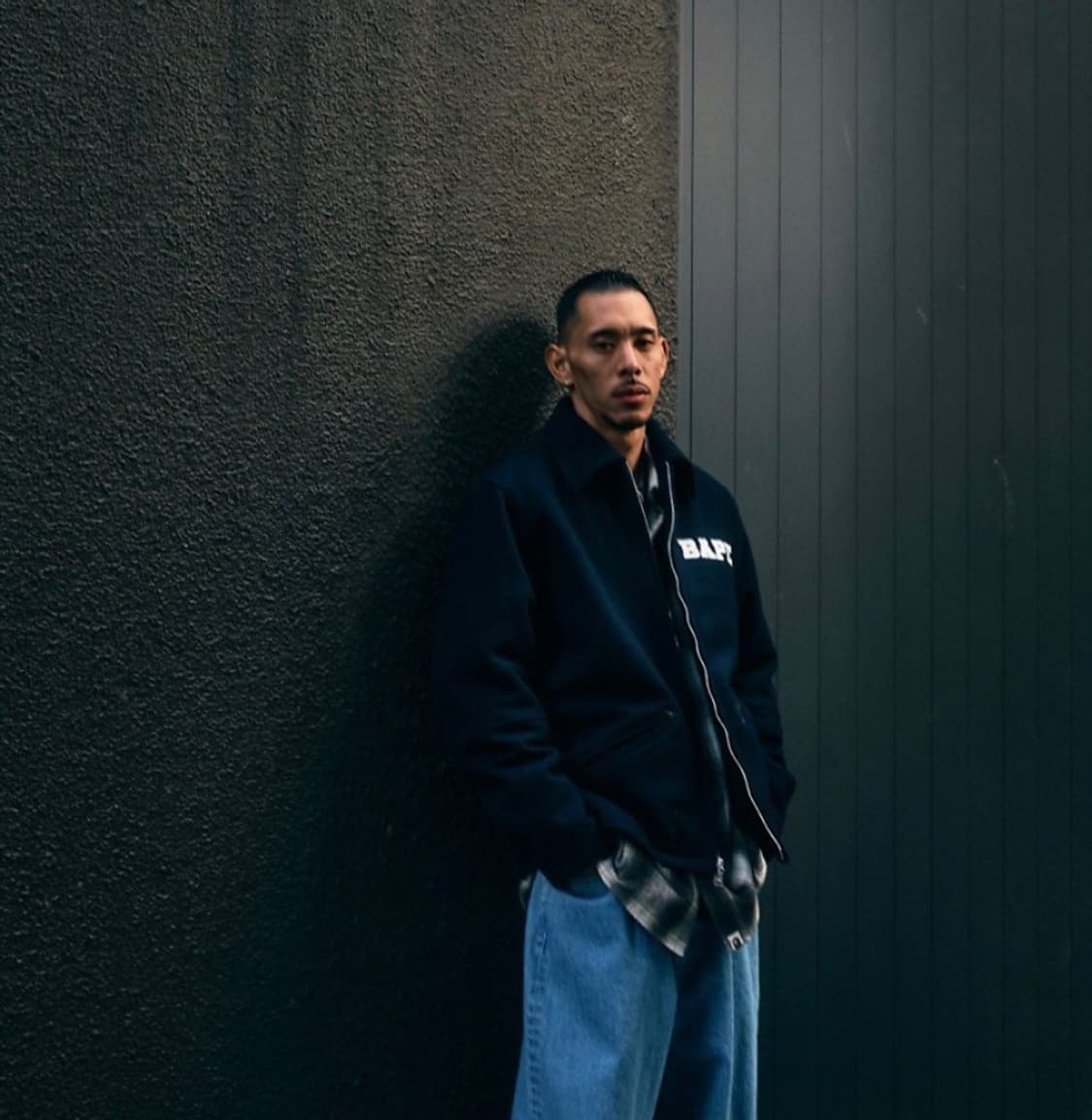 BAPE 93AW Melton Zip Jacket 베이프 멜톤 울 자켓  상품이미지4