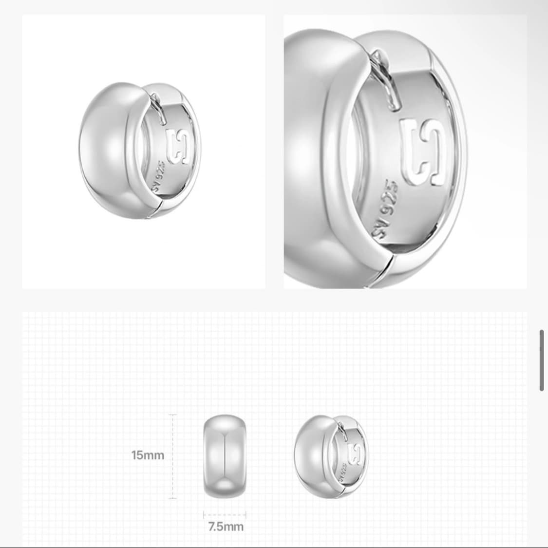 [새상품] UNIS 귀걸이_(아이유 착용)_제이에스티나 상품이미지4