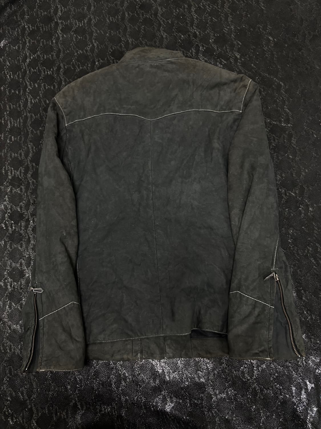 “Male&co” Grunge Charcoal Washed Jacket 상품이미지8