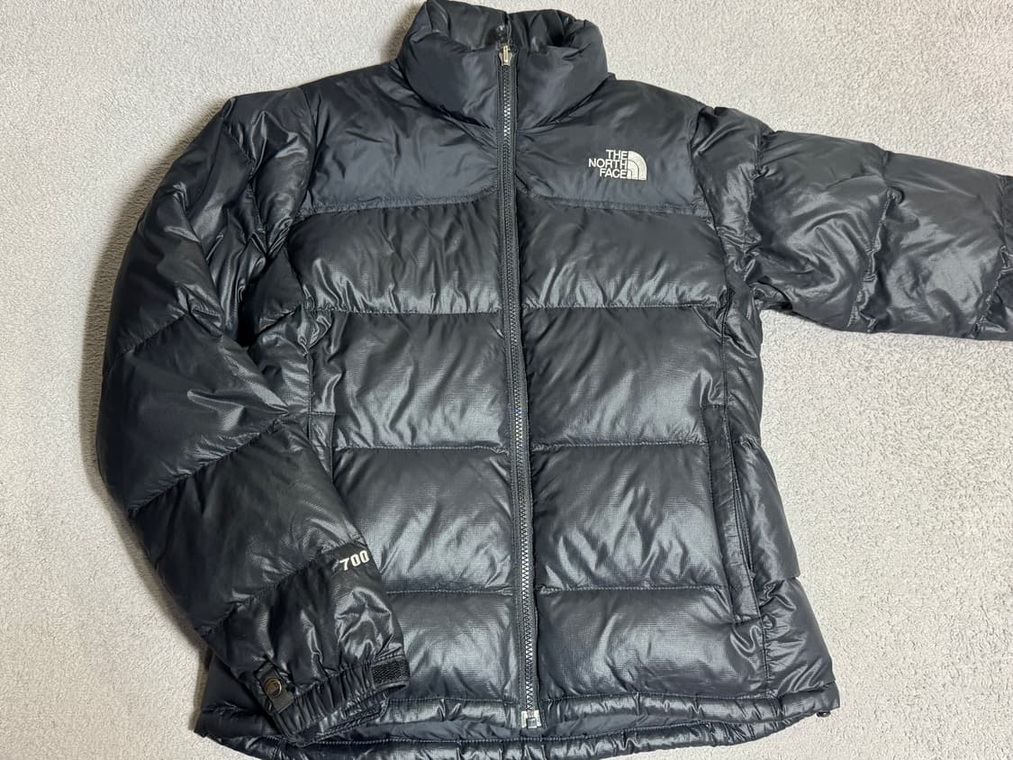 여 80-85 S 노스페이스 눕시 블랙 700필 구스다운 패딩  상품이미지1