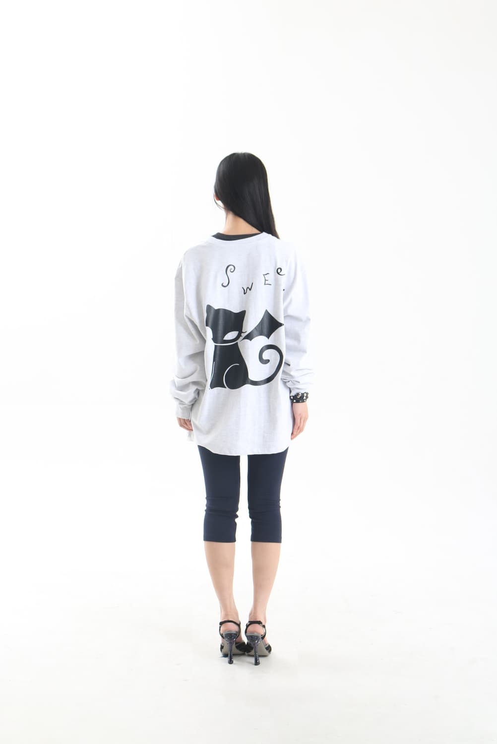 나비버스 Cherry Long Sleeve Top_Light Grey 상품이미지4