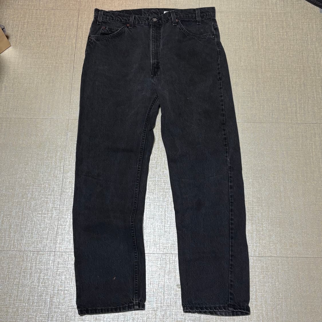 90s USA🇺🇸 리바이스 505 오렌지 탭 블랙 흑청 상품이미지1