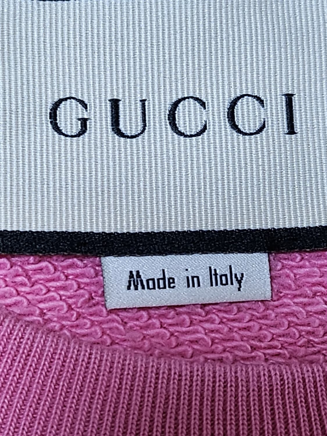 [XS] 구찌 핑크 테디베어 자수 맨투맨 상품이미지7