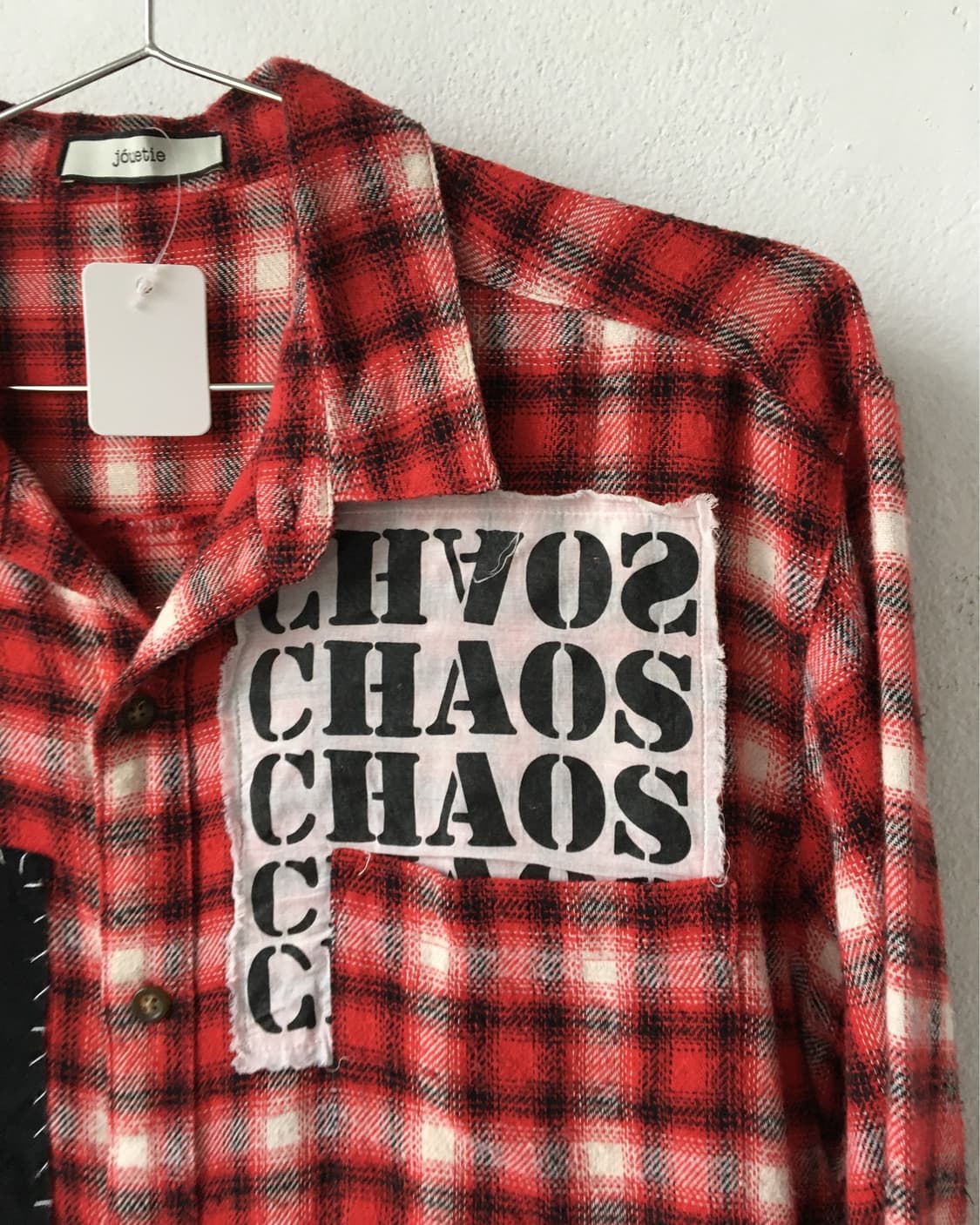Patch point check pattern shirt 상품이미지5